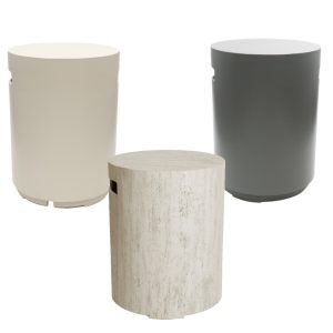 Happy Cocooning Gassflaskeskjuler – Rund – Antrasitt/Beige/Travertin