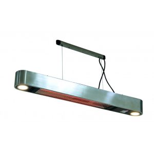 Sunwind Loft Model – 1500W – Karbon – LED-lys – Sølv – Fjernkontroll